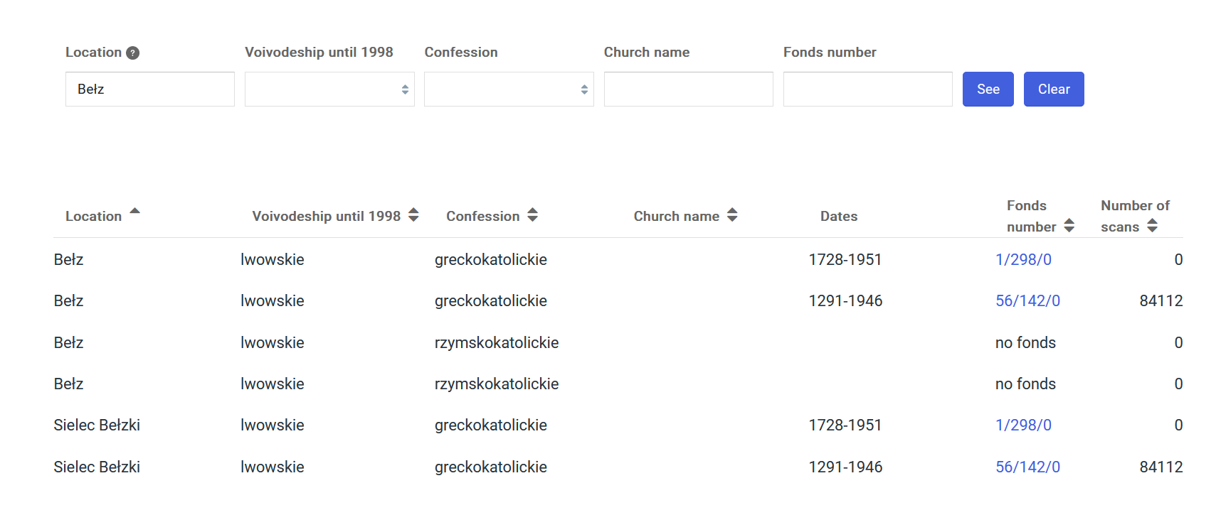 search instructions - genealogy