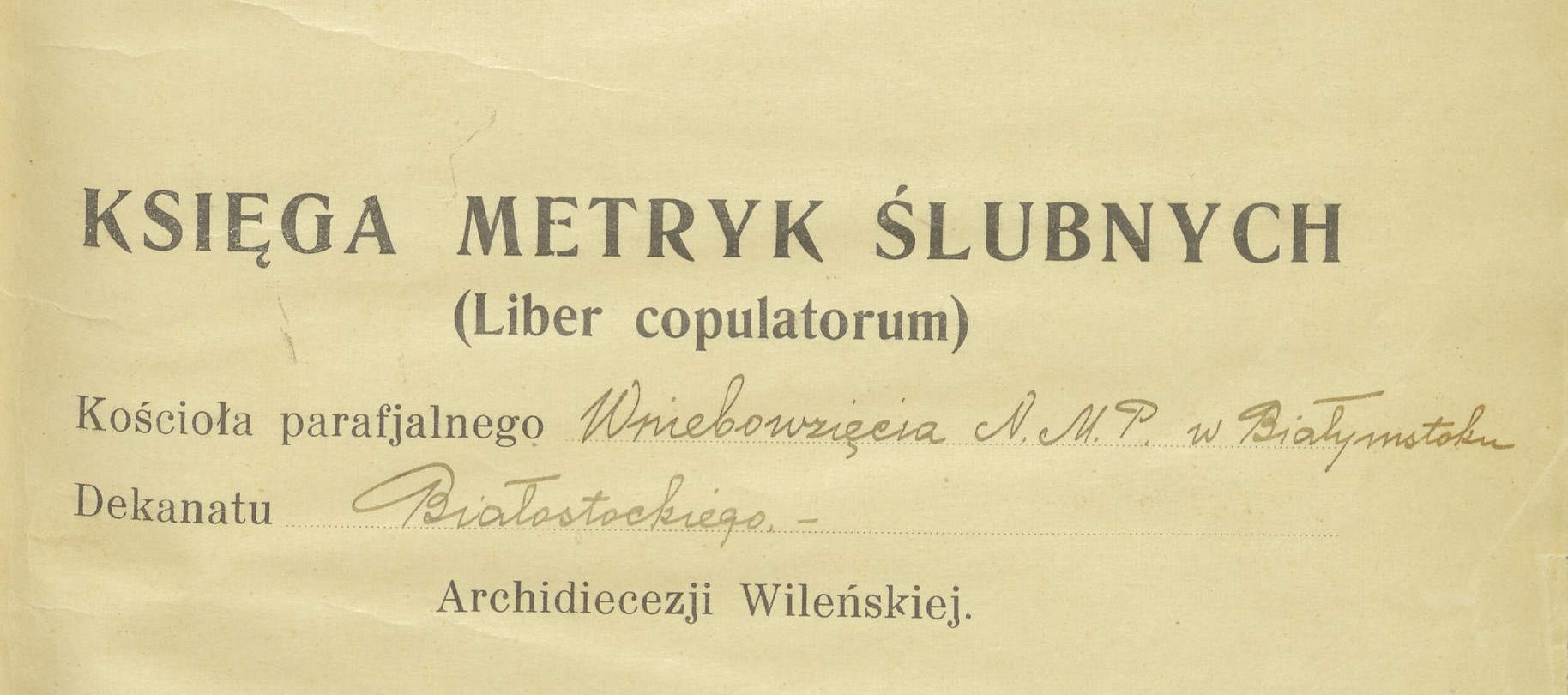 Fragment księgi akt metrykalnych [Akta małżeństw za lata 1934-1937].